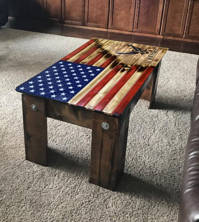 Air Force Flag Concealment Coffee Table