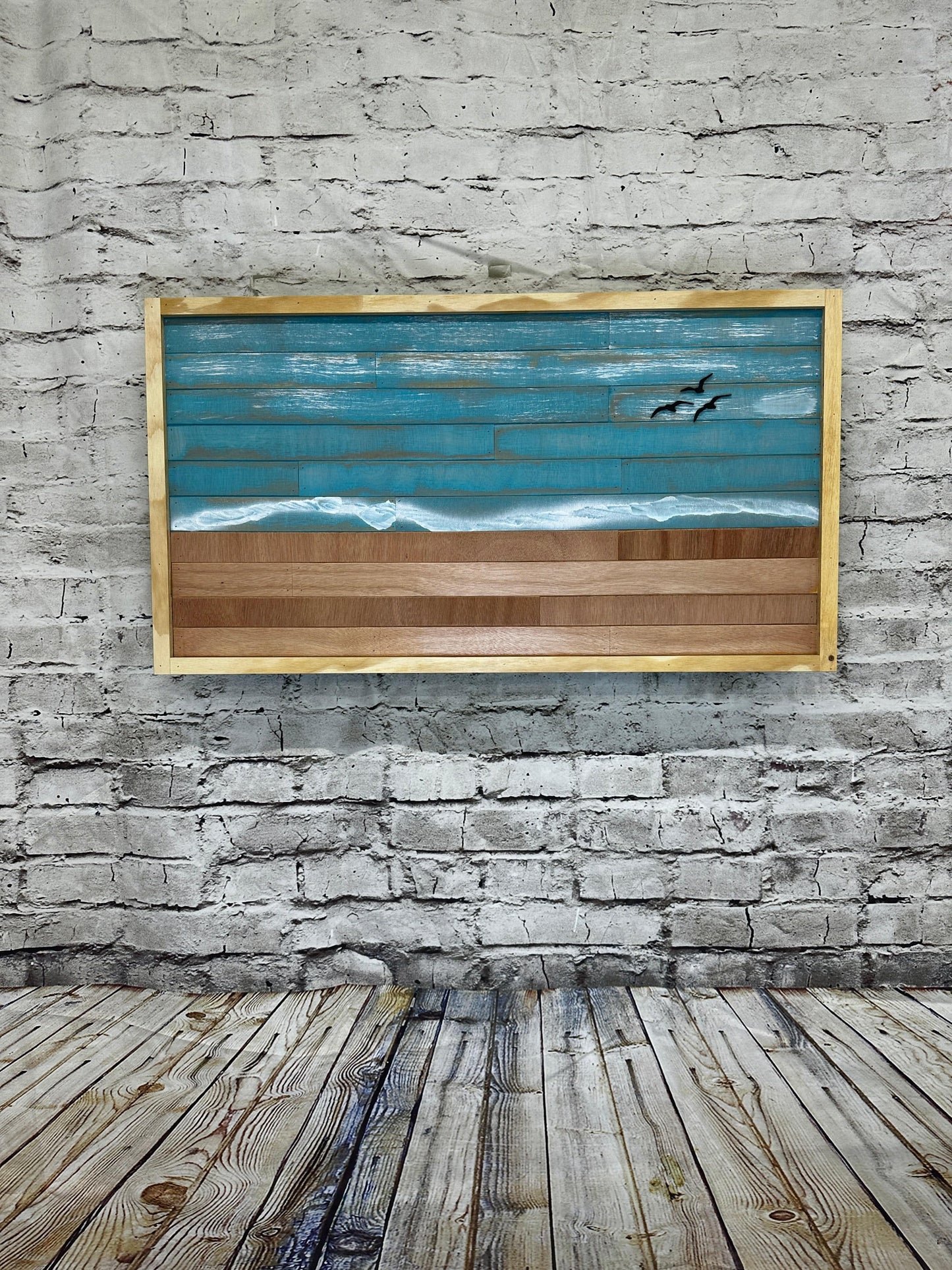 Coastal Beach Concealment Art - Biometric Lock