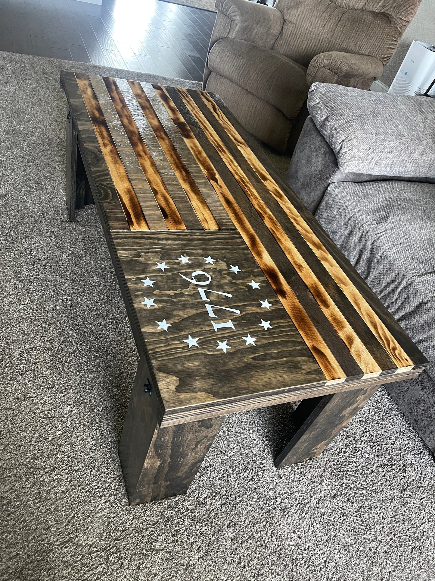 1776 Flag Concealment Coffee Table