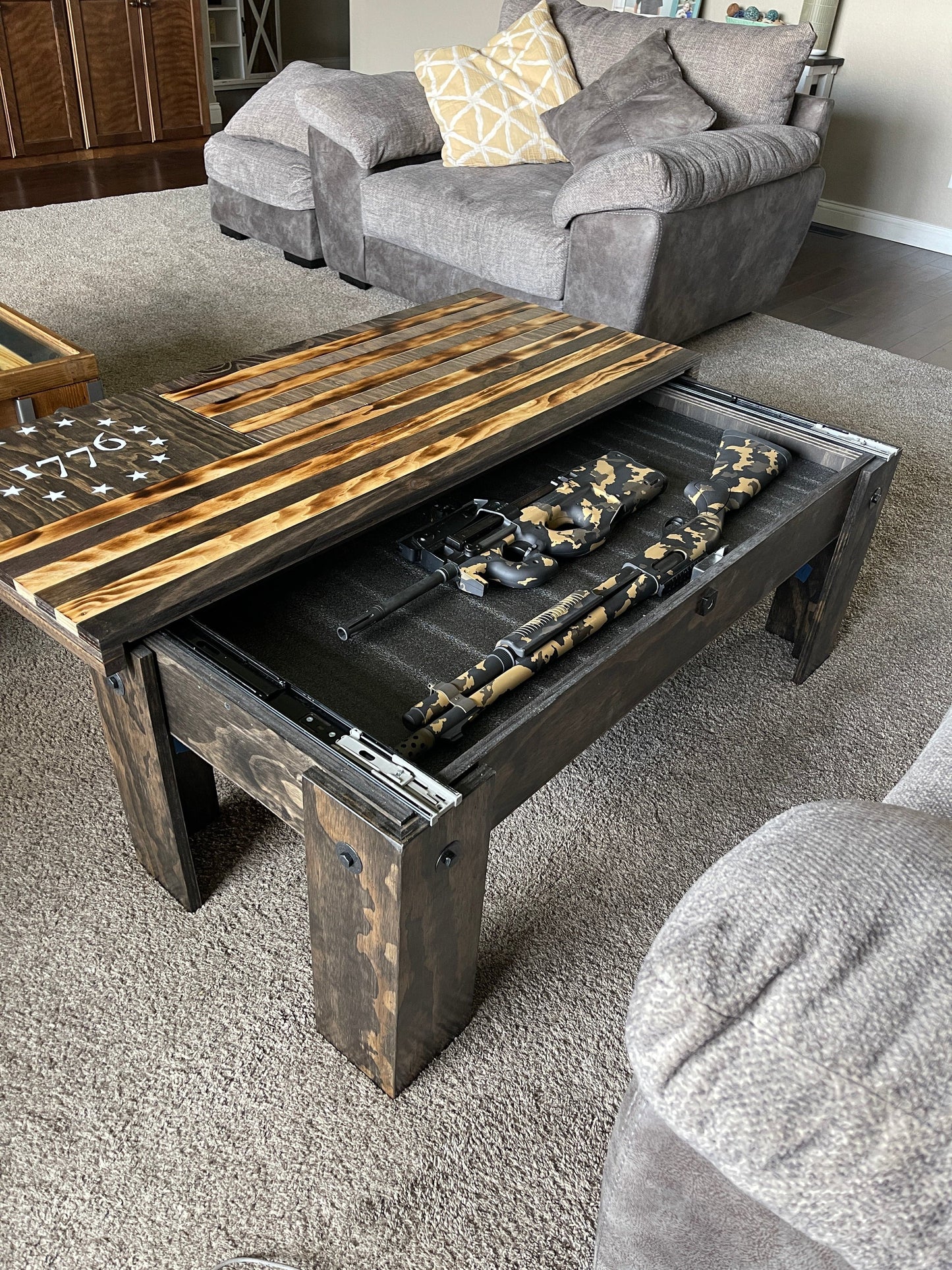 1776 Flag Concealment Coffee Table