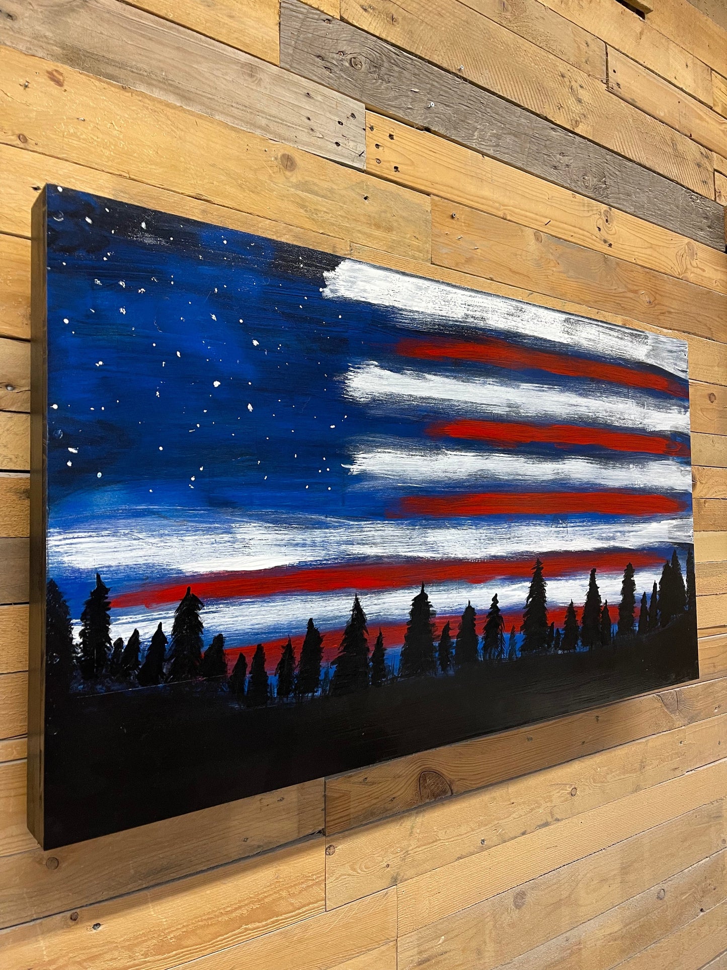 Red White and Blue Night Concealment Art