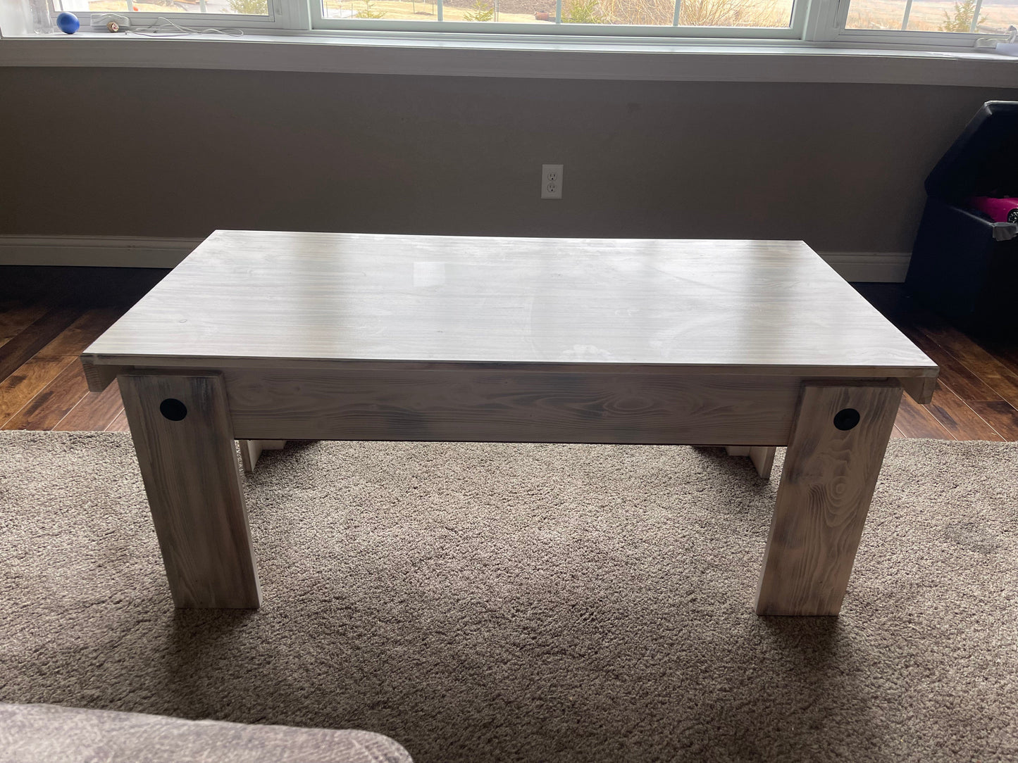 White Washed Concealment table