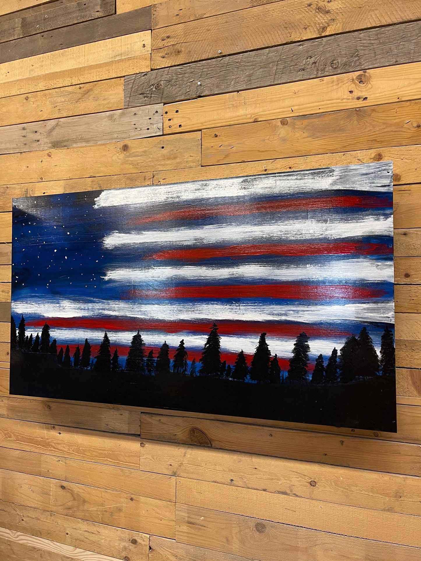 Red White and Blue Night Concealment Art