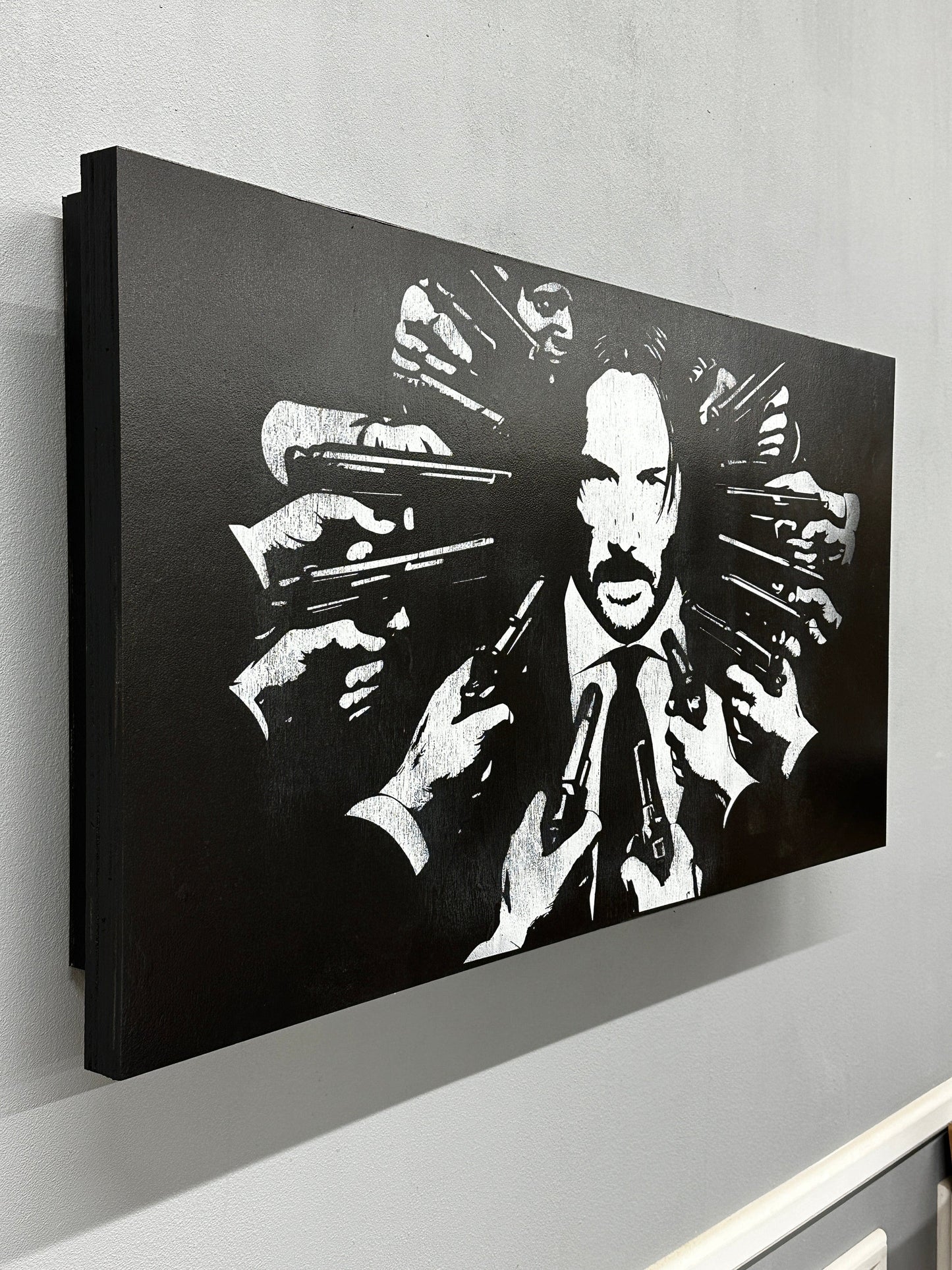 John Wick Distressed Large Wall Mount
