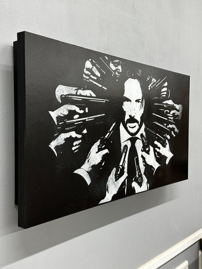 John Wick Distressed Large Wall Mount