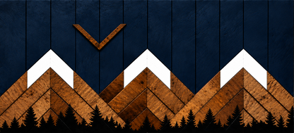 Midnight Blue Mountain Art Biometric