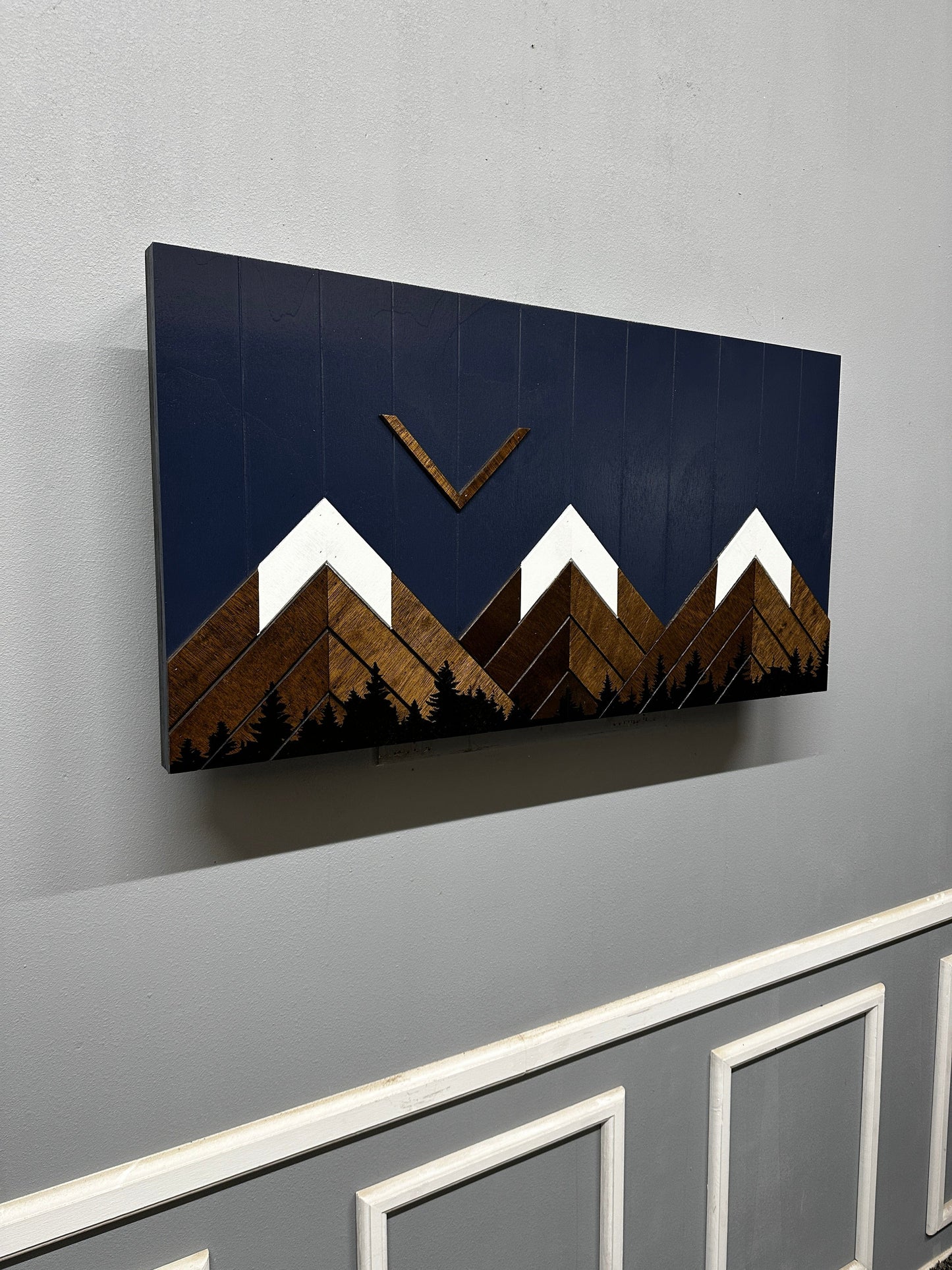 Midnight Blue Mountain Art Biometric