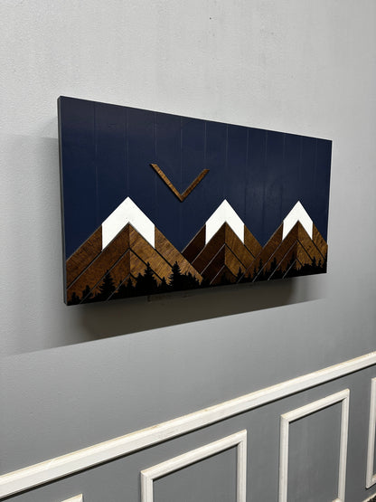 Midnight Blue Mountain Art Biometric