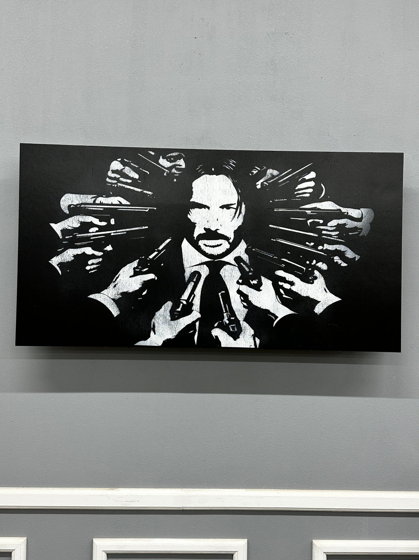 John Wick Distressed Large Wall Mount