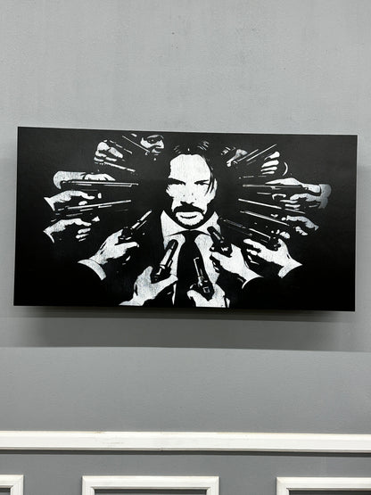 John Wick Distressed Large Wall Mount