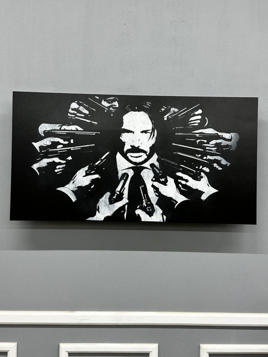 John Wick Distressed Large Wall Mount