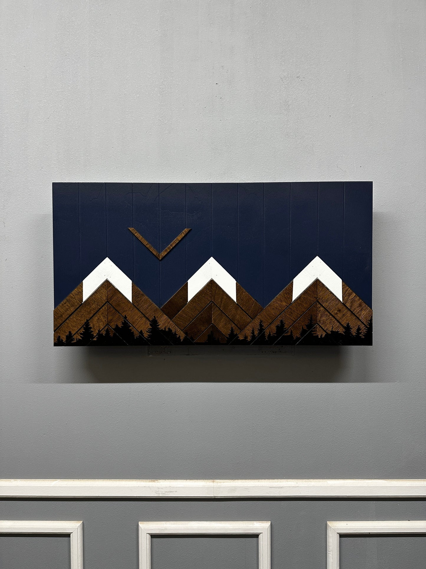 Midnight Blue Mountain Art Biometric