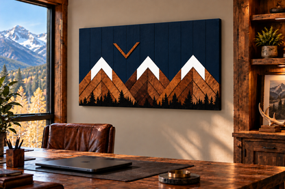 Midnight Blue Mountain Art Biometric