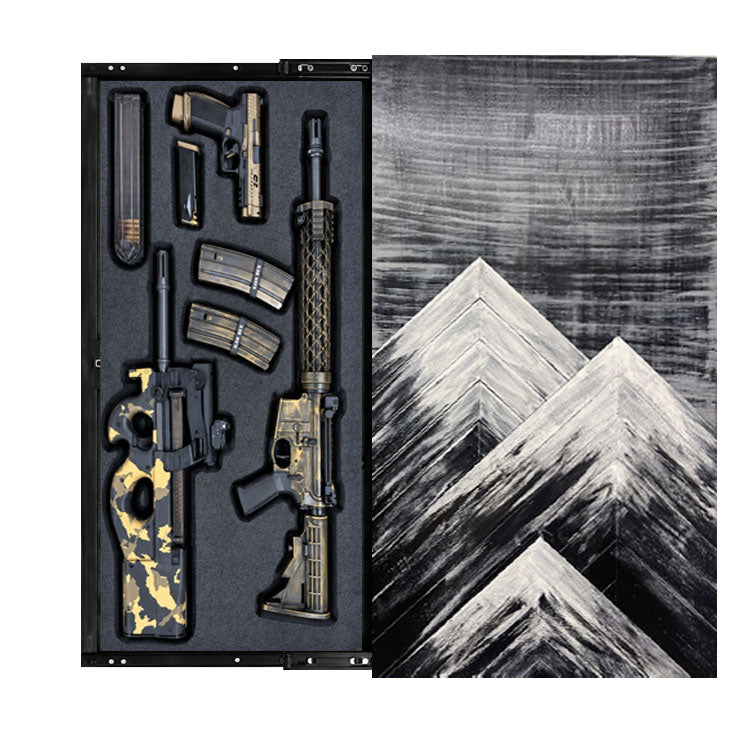 Black White Vertical Mountain