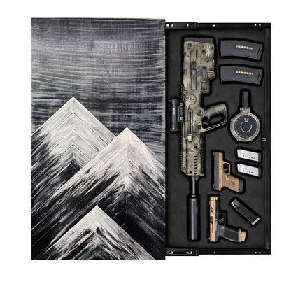 Black White Vertical Mountain