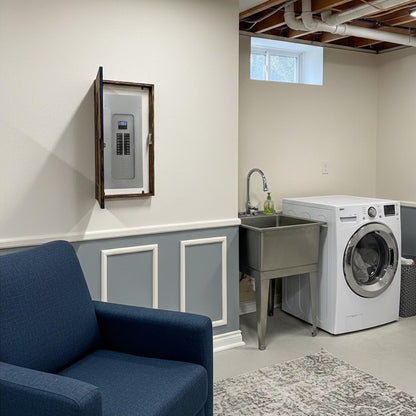 Rustic BW Mountain Panel Cover