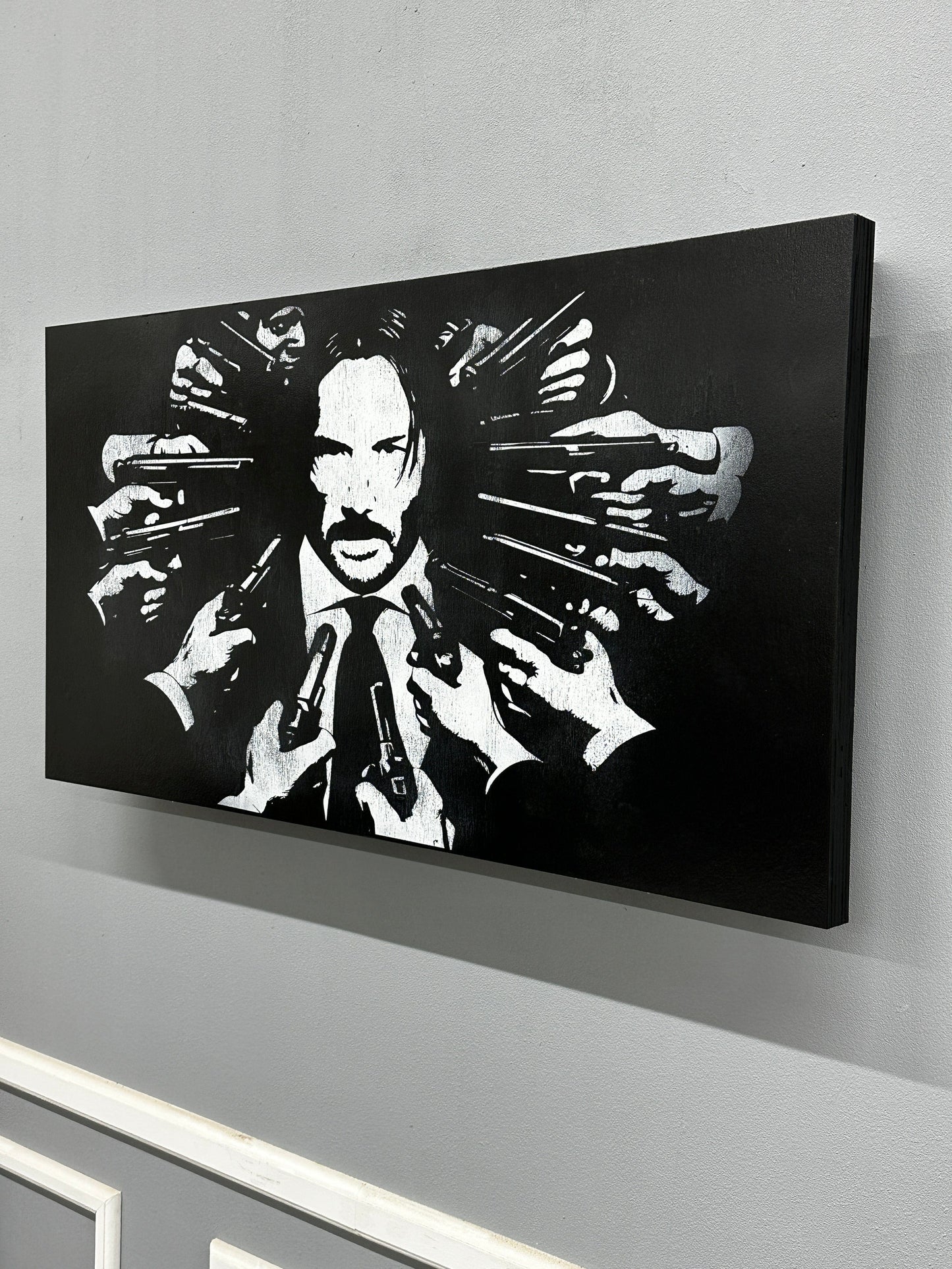 John Wick Distressed Large Wall Mount