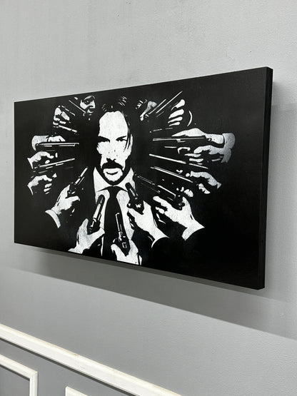 John Wick Distressed Large Wall Mount