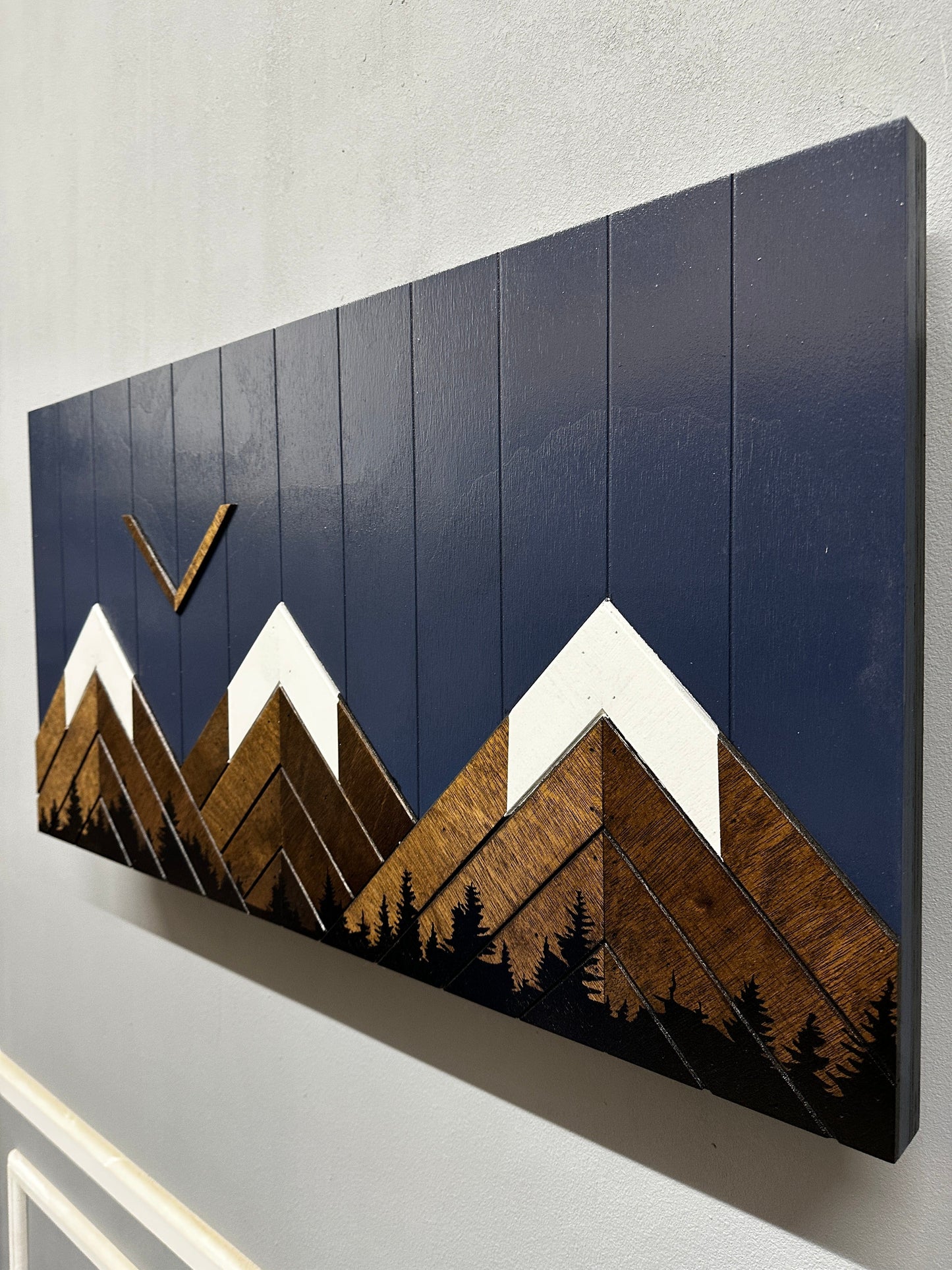 Midnight Blue Mountain Art Biometric