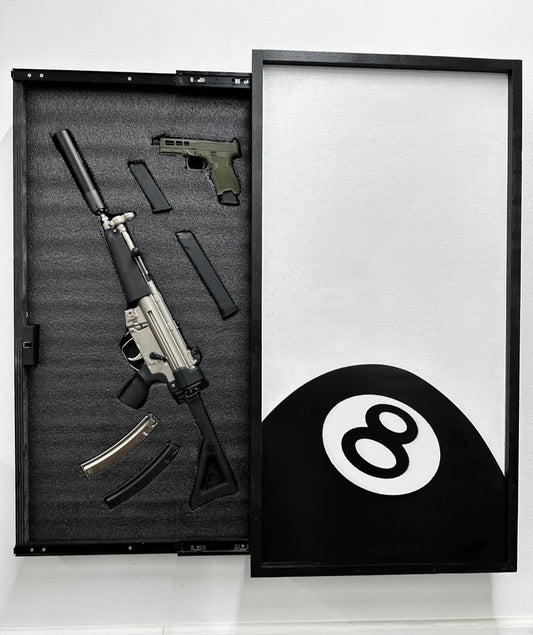 Biometric lock 8 Ball of Concealment Art - Hidden Gun - Biometric Lock
