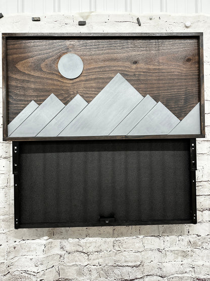 Renewed Mountain Brown and Gray Large Wall Mount