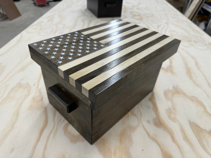 Handmade Patriotic Urn – Crafted by a U.S. Army Combat Veteran