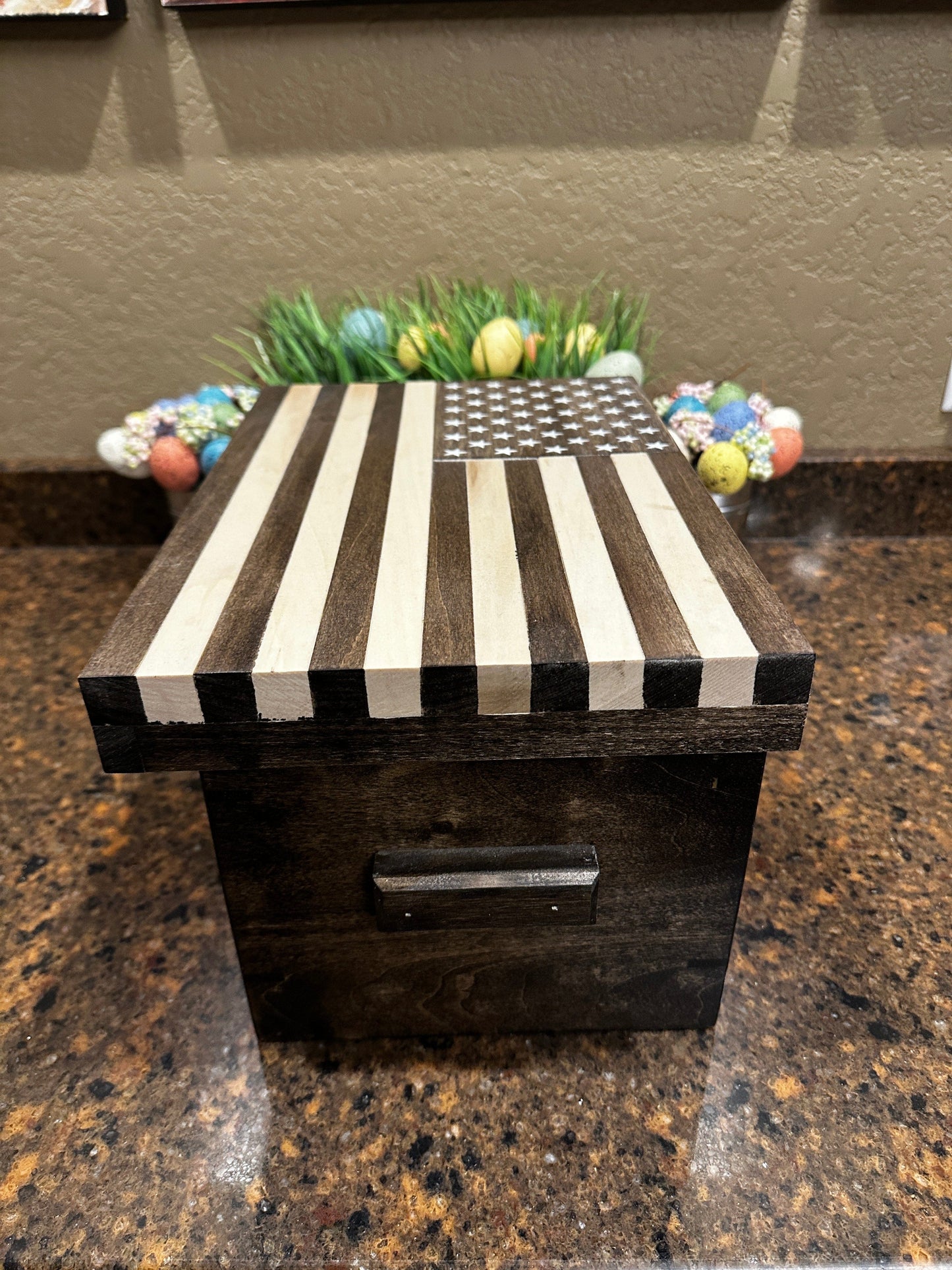 Handmade Patriotic Urn – Crafted by a U.S. Army Combat Veteran