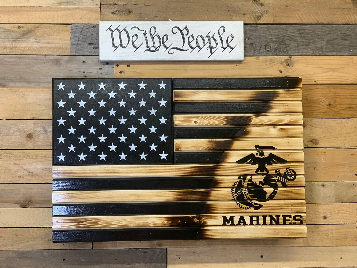 Black Marine Torn Away
