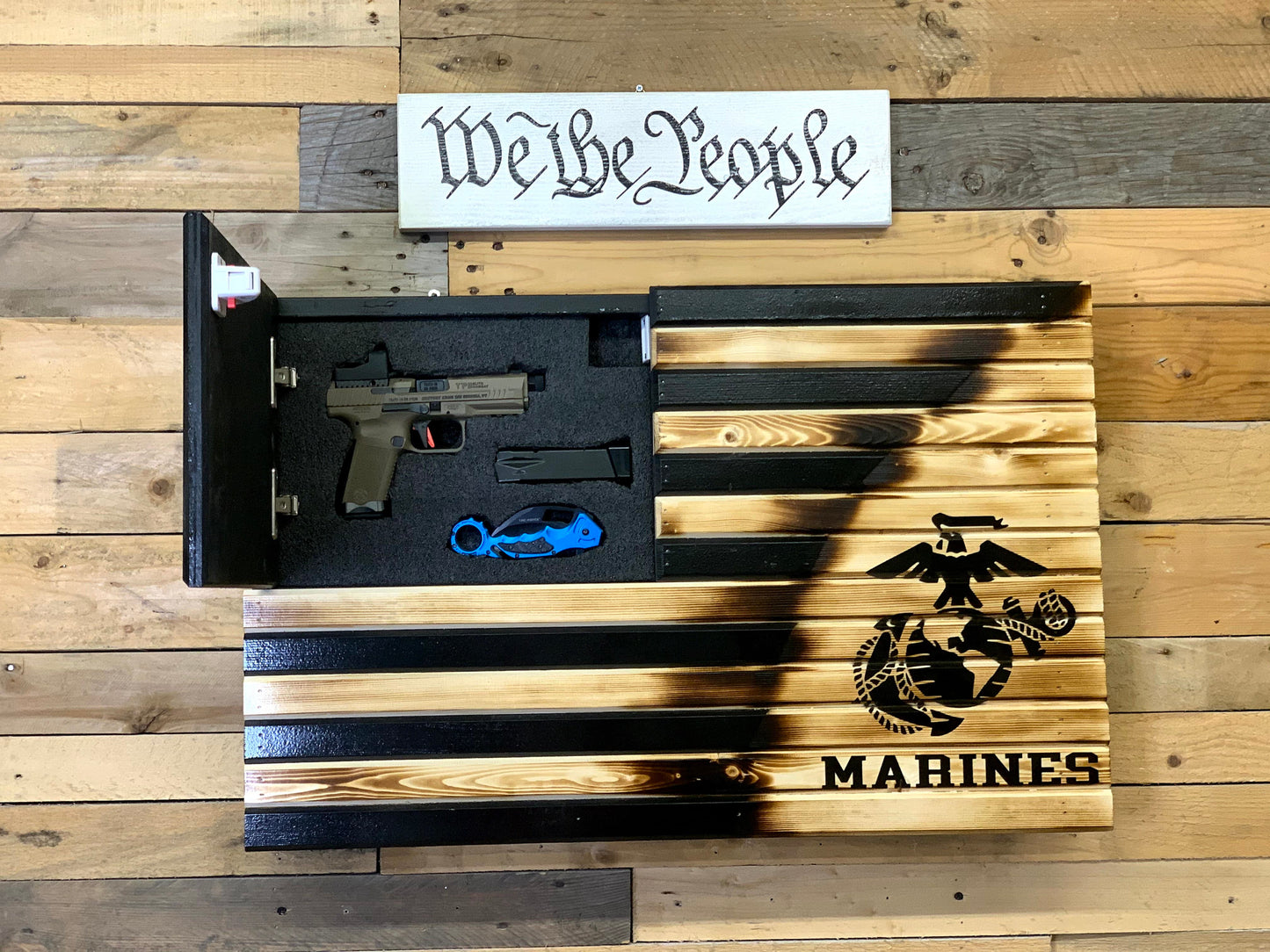 Black Marine Torn Away