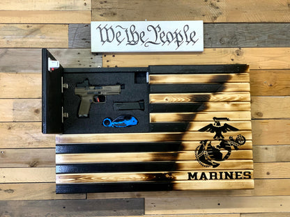Black Marine Torn Away