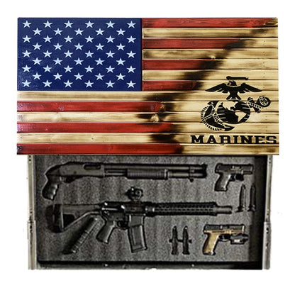 Red Marine Torn Away