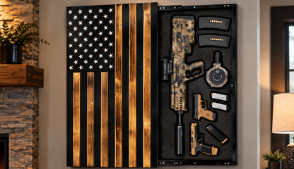 Black & Burnt Classic Oak Vertical