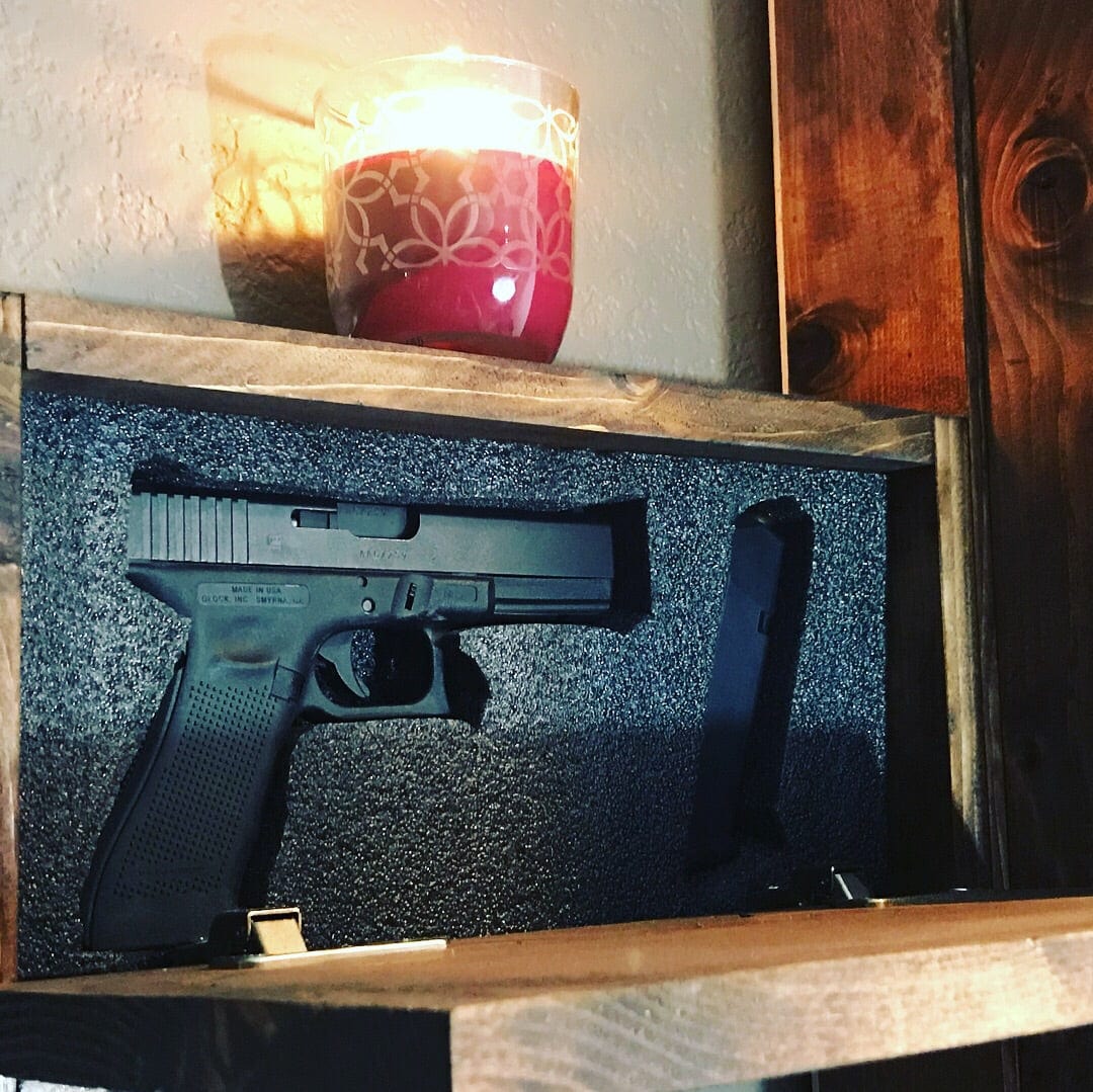 Wood Concealment Cross | Gun Hidden Shelf | ProtectYOURshelves