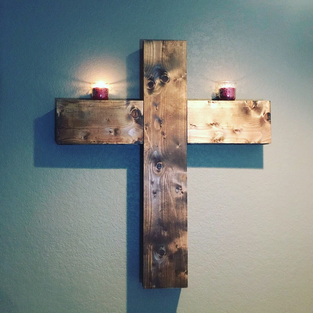 Wood Concealment Cross | Gun Hidden Shelf | ProtectYOURshelves