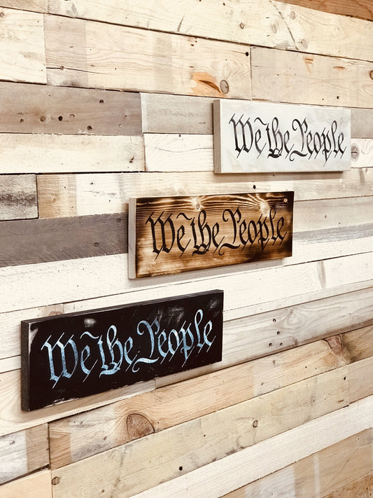 We the people wall decor - ProtectYOURshelves