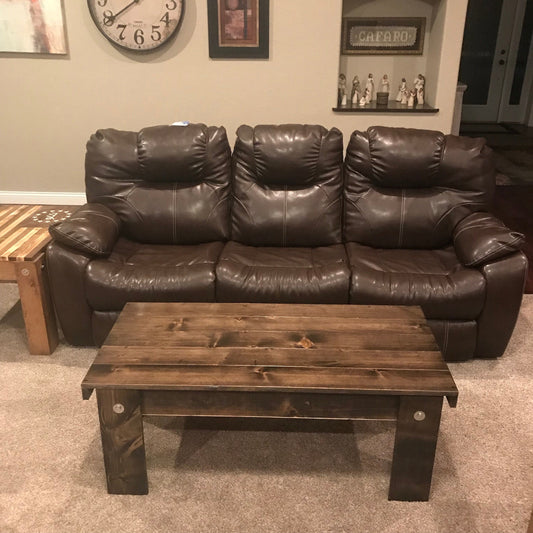 Espresso Concealment table - ProtectYOURshelves - Chunky Shelves wooden flag weapons concealment table decor contains a secret compartment for gun storage. Our American flags are rustic home decor that look great in a man cave, office or anywhere you want to conceal your weapons. Protect Your Shelves!